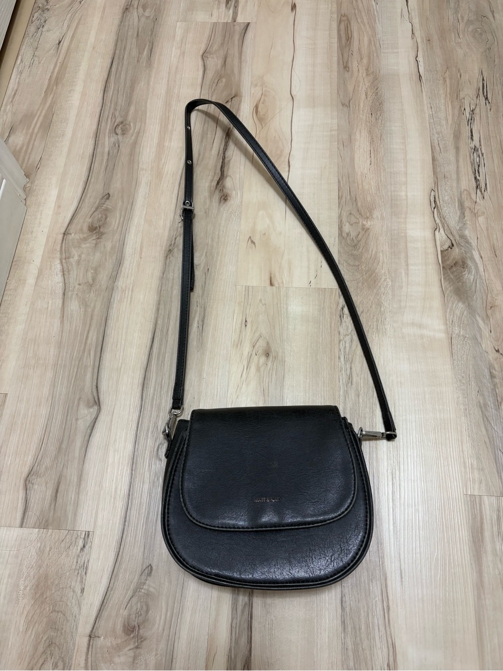 Matt & Nat Leather Crossbody Bag - Black